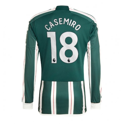 Moški Nogometni dresi Manchester United Casemiro #18 Gostujoči 2023-24 Dolgi Rokav